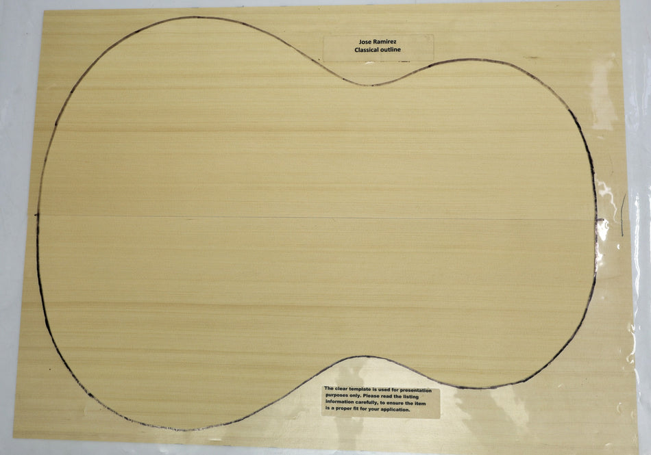 Alaskan Yellow Cedar Classical Guitar Set, 0.16" thick (Standard 3★) - Stock# 6-3634