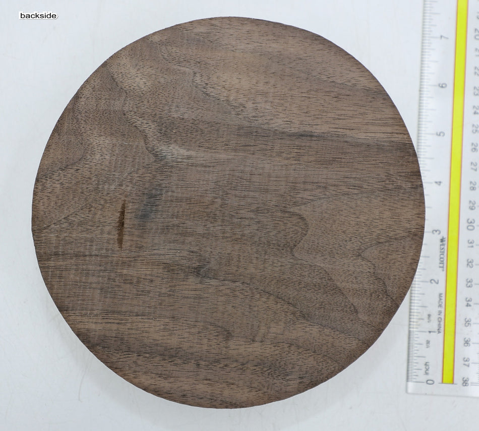 Walnut (Black) Round 7" diameter x 1.8" - Stock# 6-3672