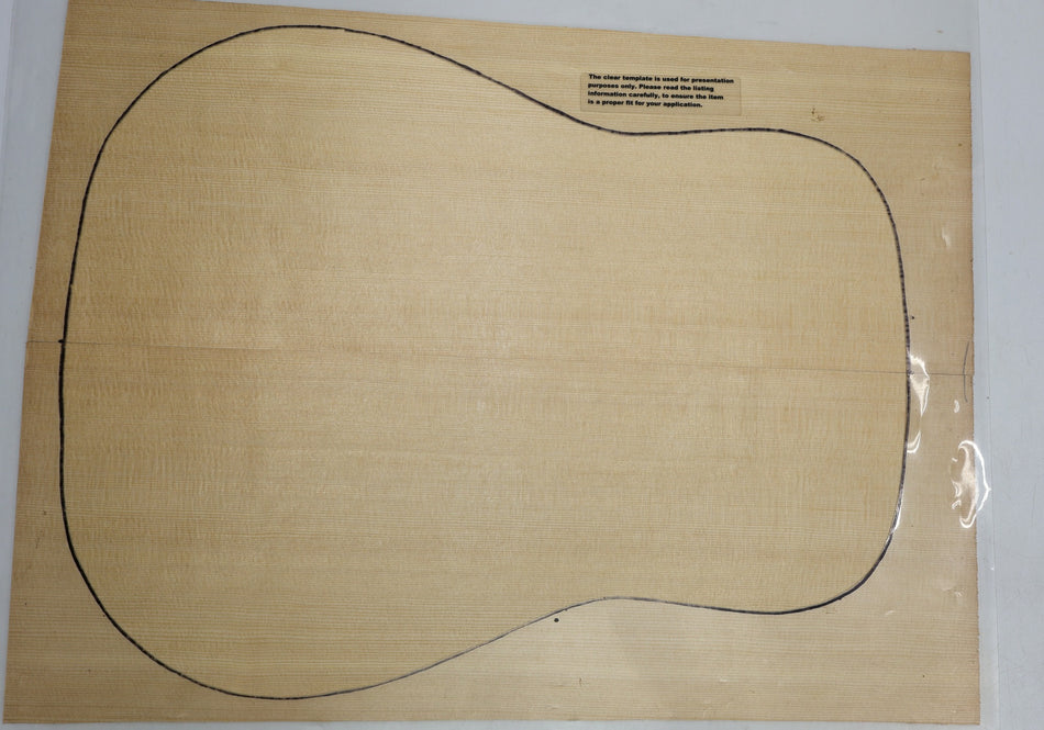 Sitka Spruce Dreadnought Guitar Set, 0.15" thick (HIGH GRADE 4★) - Stock# 6-3685