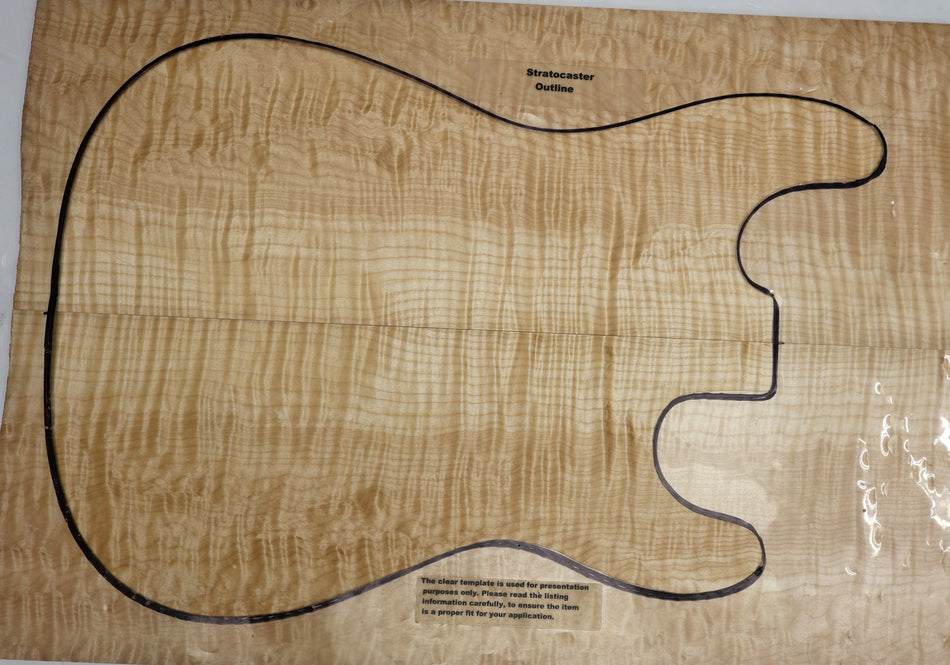 Maple Flame Guitar set, 0.25" thick (HIGH FIGURE) - Stock# 6-3715