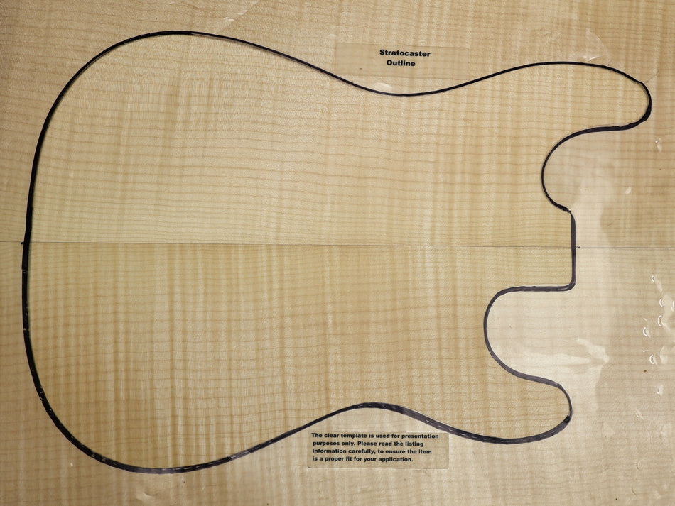 Maple Flame Archtop Guitar set, 0.92" thick (Great Figure 3★) - Stock# 6-3733
