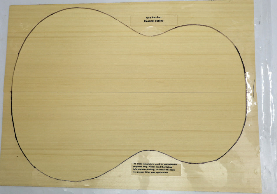 Alaskan Yellow Cedar Classical Guitar Set, 0.15" thick (Standard 3★) - Stock# 6-3763