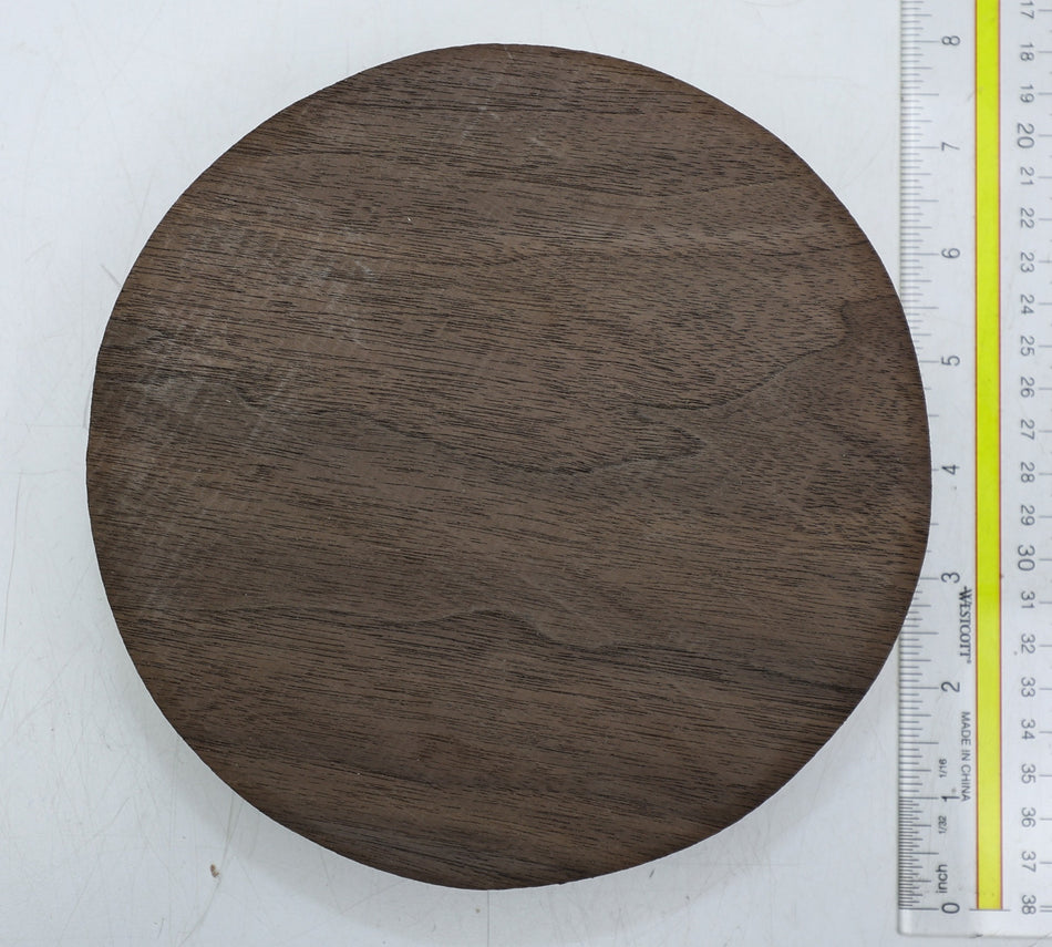 Walnut (Black) Round 7" diameter x 1.8" - Stock# 6-3767