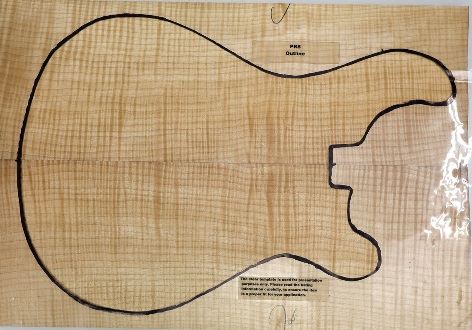 Maple Flame Guitar set, 0.75" thick (HIGH FIGURE 4★) - Stock# 6-3791