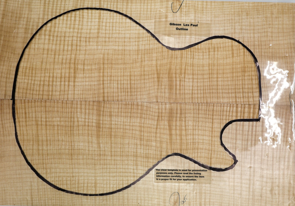 Maple Flame Guitar set, 0.75" thick (HIGH FIGURE 4★) - Stock# 6-3791