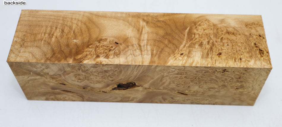 Maple Burl Spindle Square 2.75" x 10" long - Stock# 6-3803