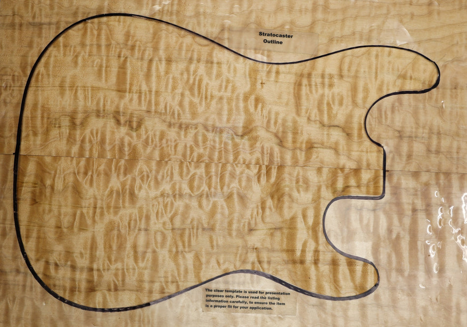 Maple Quilt Jumbo Drop Top, 0.29" thick (GREAT FIGURE) - Stock# 6-3809