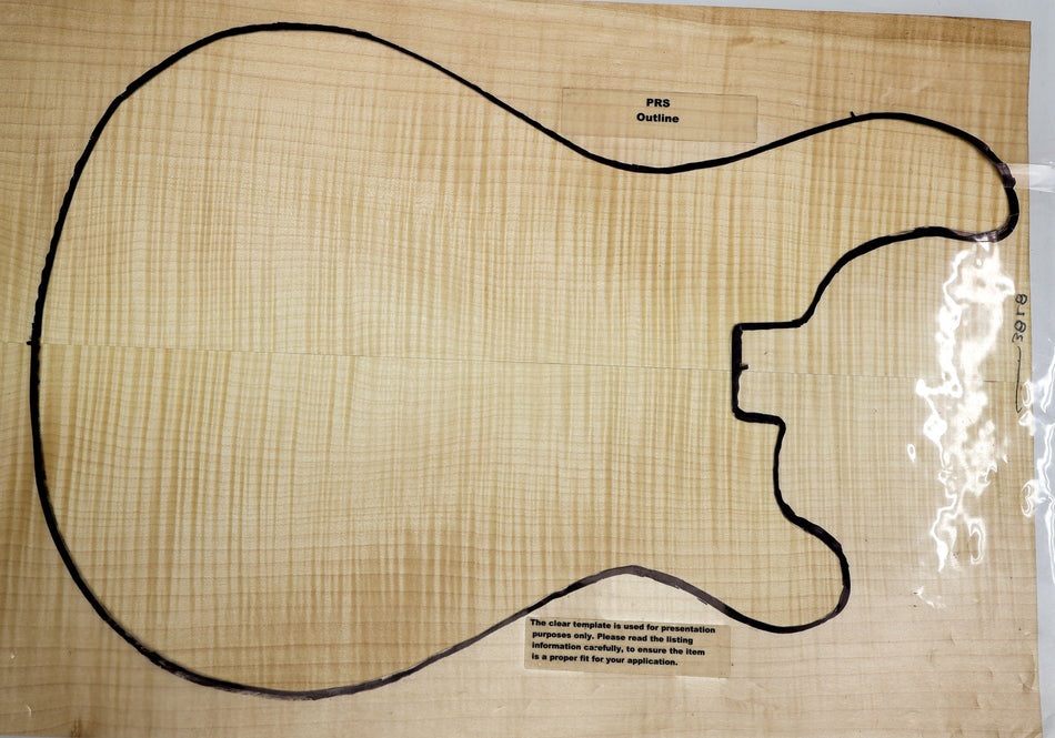 Maple Flame Guitar set, 1" thick (HIGH FIGURE) - Stock# 6-3858