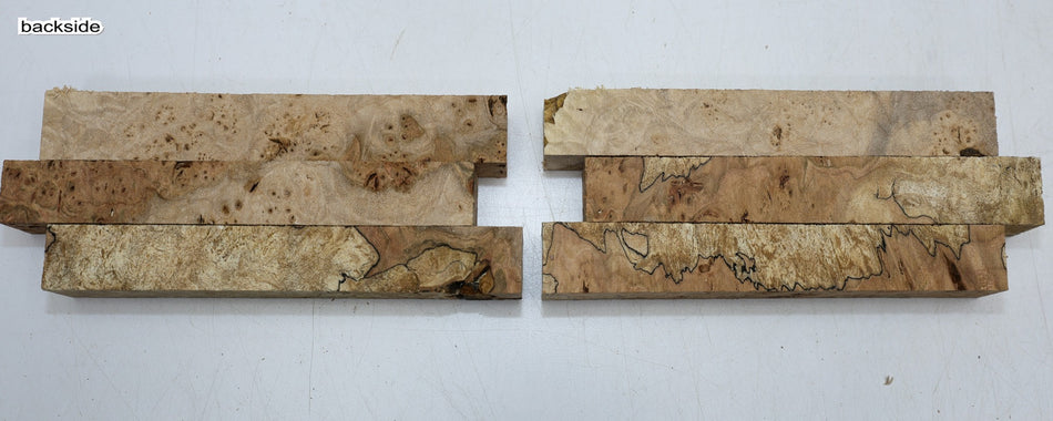 Spalted Maple Burl Pen Blanks, 6 pieces (GREAT FIGURE) - Stock# 6-3868