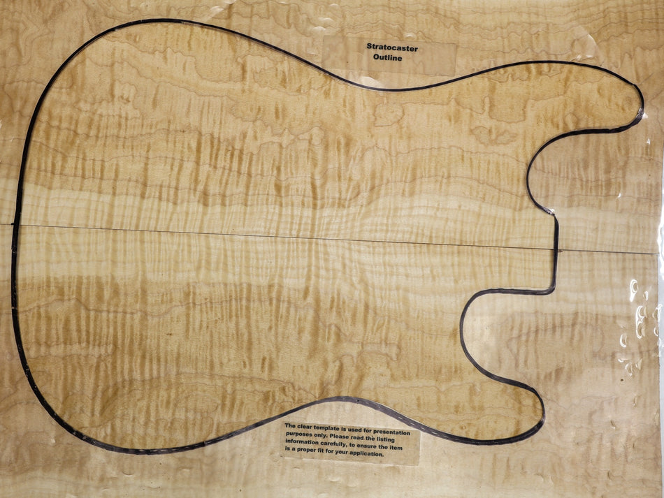 Maple Flame Guitar set, 0.26" thick (GREAT FIGURE) - Stock# 6-3875
