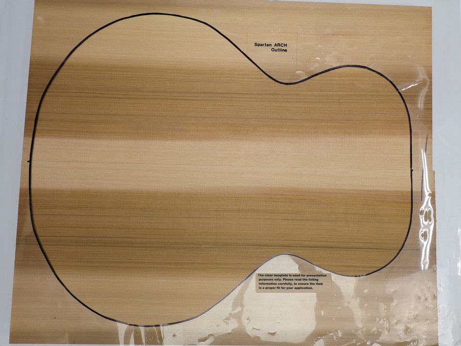Red Cedar Small Archtop / Body Blank set, 1.55" thick - Stock# 6-3878