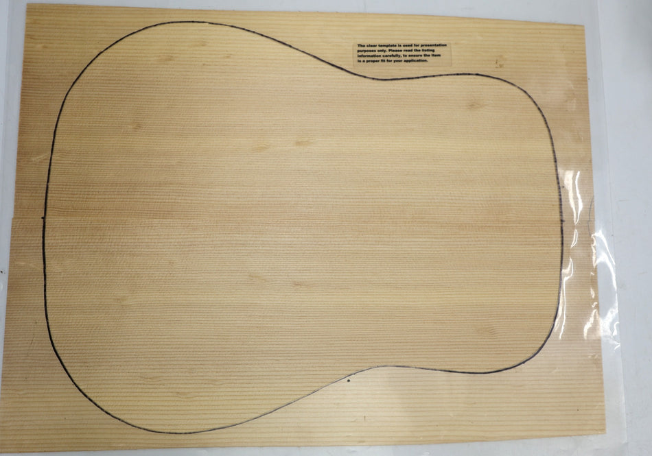 Sitka Spruce Dreadnought Guitar Set, 0.15" thick (Professional) - Stock# 6-3895