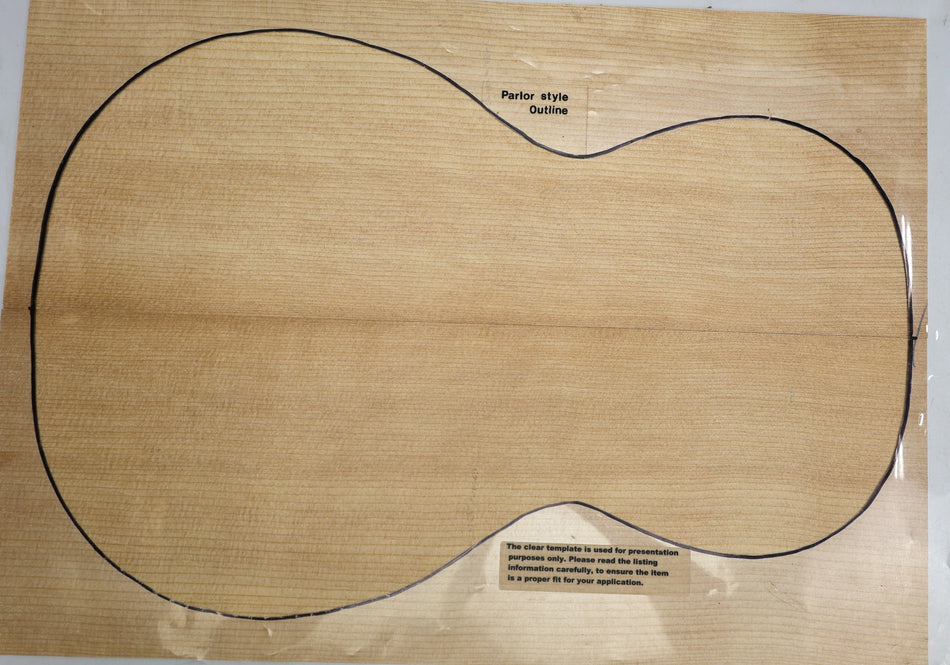 Sitka Spruce Parlor Guitar Set, 0.16" thick (+Professional) - Stock# 6-3906