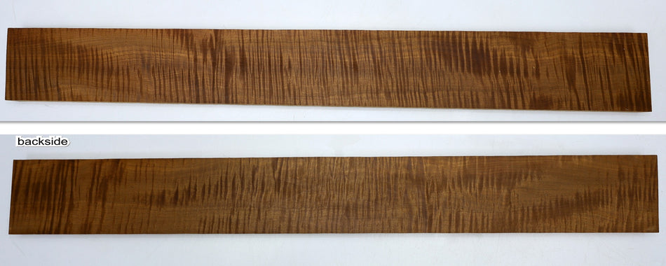 Torrefied Maple Flame Neck Blank 1" x 4" x 34.2" (+HIGH FIGURE) - Stock# 6-3913