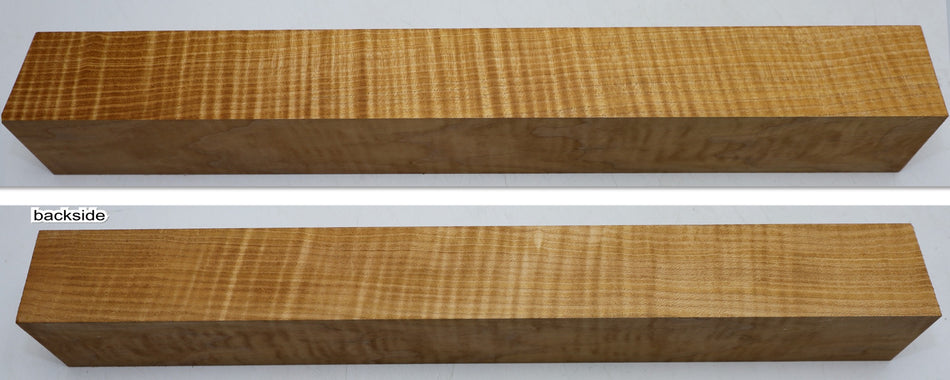 Maple Flame Spindle Square 2.35" x 19.5" (HIGH FIGURE) - Stock# 6-3922