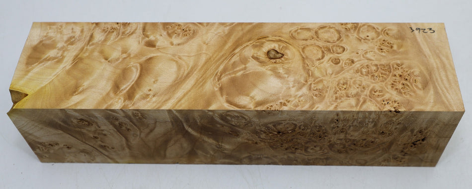 Maple Burl Spindle Square 2.75" x 11" long (GREAT FIGURE) - Stock# 6-3923