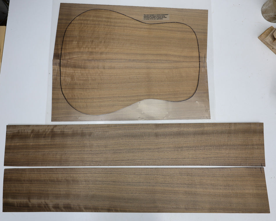 Back & Side set Walnut (Black), Dreadnought - Stock# 6-3934