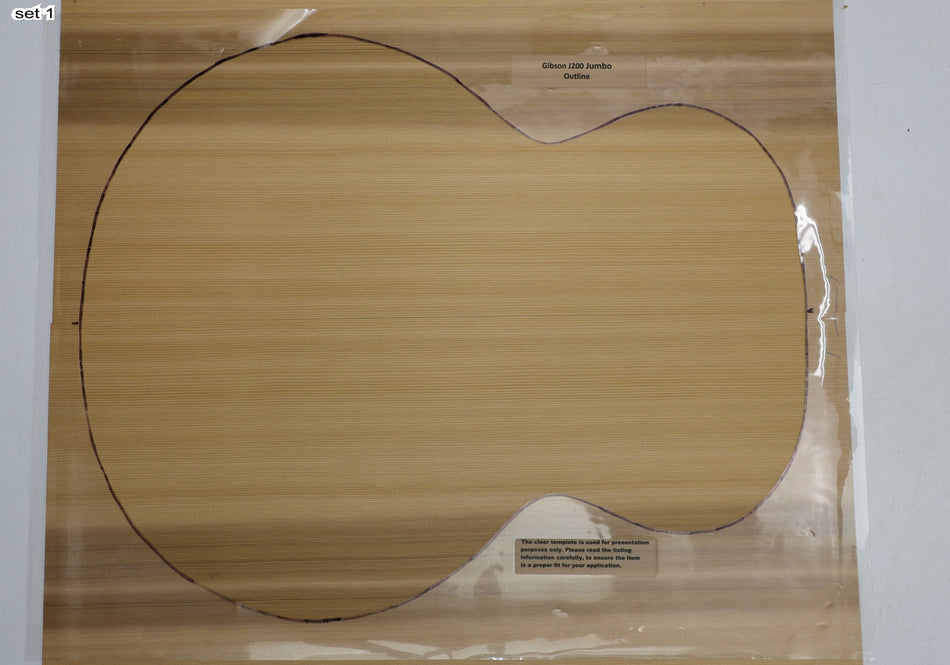 Red Cedar Jumbo, 2 Guitar Sets 0.16" thick (+Factory) - Stock# 6-3938