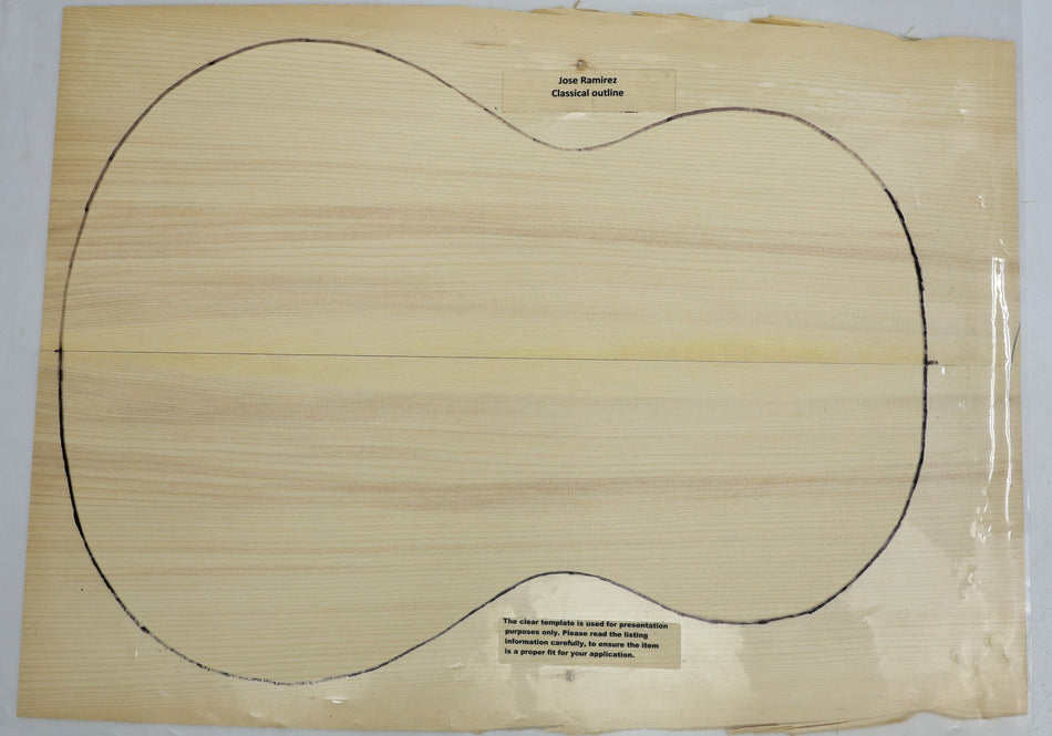 Adirondack Red Spruce Classical Guitar Set, 0.19" thick (Professional) - Stock# 6-3952