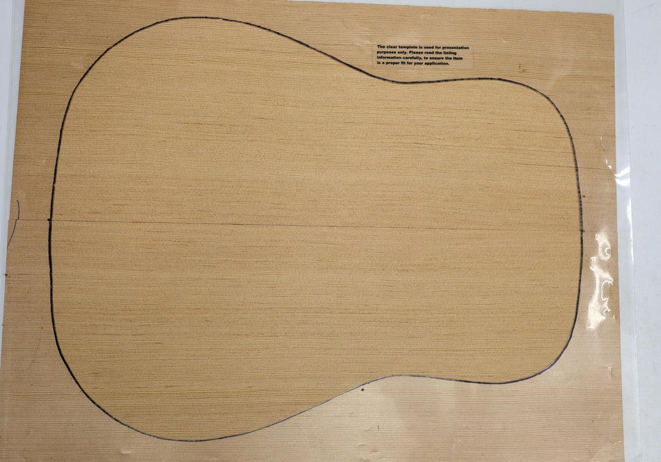 Douglas-Fir Dreadnought Guitar Set, 0.17" thick (+STANDARD +3★) - Stock# 6-3953