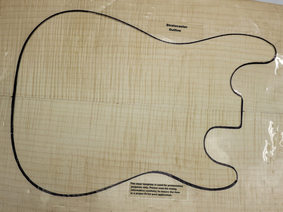 Maple Flame Guitar set, 0.21" thick (GREAT FIGURE) - Stock# 6-3979