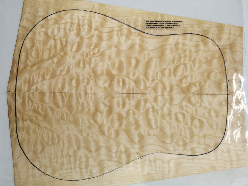 Quilt Guitar set, 0.19" thick (GREAT FIGURE) - Stock# 6-3986