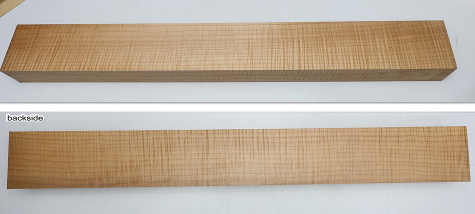 Maple Flame Neck Blank 2.15" x 4.1" x 33.3" (GREAT FIGURE) - Stock# 6-3989