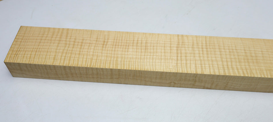 Maple Flame Neck Blank 2" x 4.15" x 35" (+GREAT FIGURE) - Stock# 6-3990