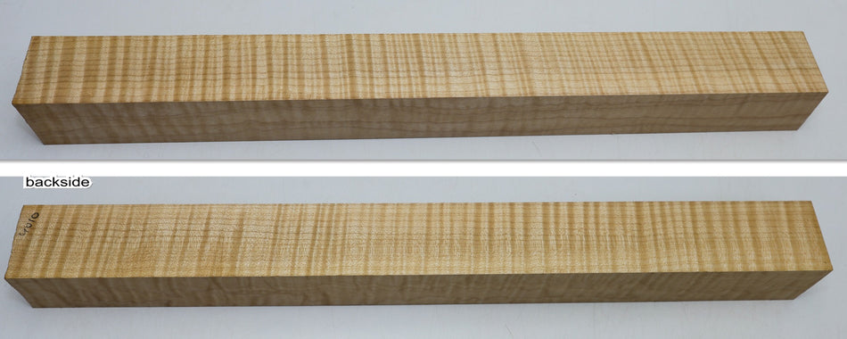 Maple Flame Square Spindle 2" x 21" long (HIGH FIGURE) - Stock# 6-4010