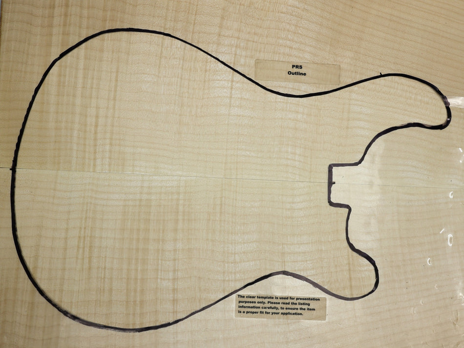 Maple Flame Archtop Guitar set, 1" thick - Stock# 6-4022