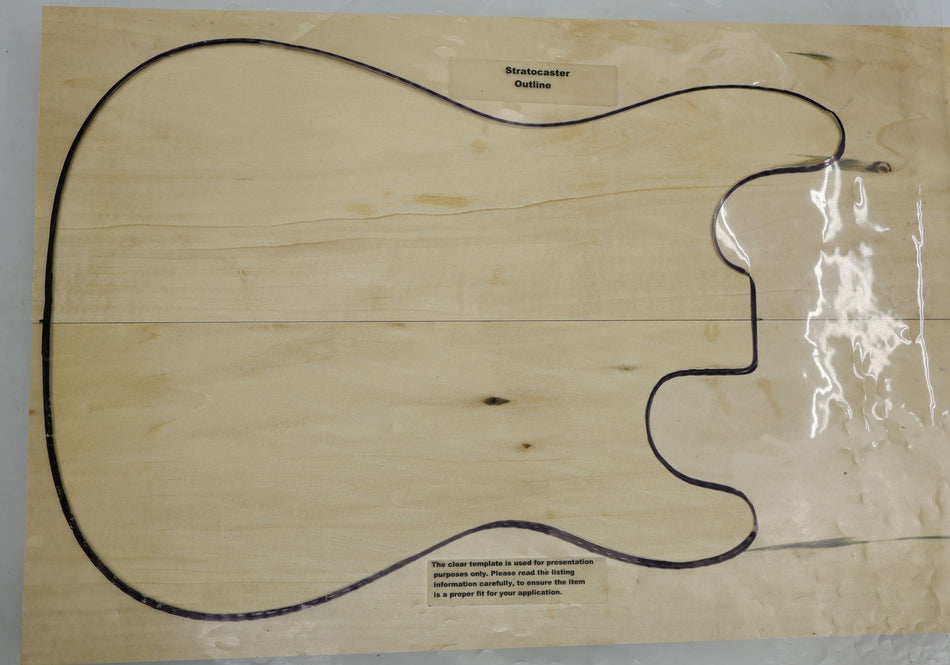 Basswood body blank, unglued 2pc, 1.98" thick - Stock# 6-4024
