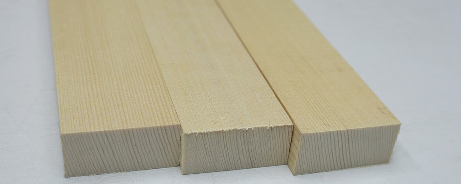 Engelmann Spruce Bracewood, 3 blocks 0.9" x 2" x 20" - Stock# 6-4027