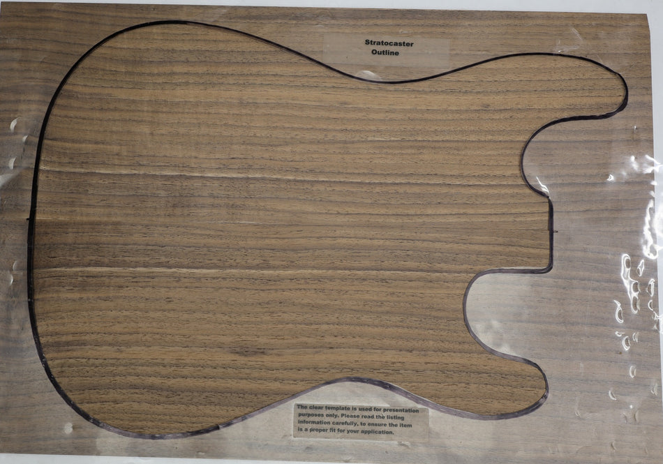 Walnut (Black) Guitar set, 0.135" thick - Stock# 6-4040