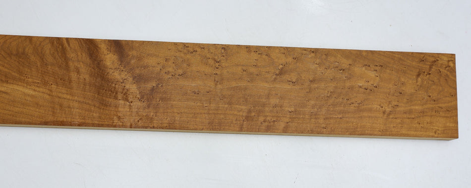 Torrefied Rock Maple Birdseye Neck Blank 0.82" x 4.2" x 31.6" (Great Figure) - Stock# 6-4047