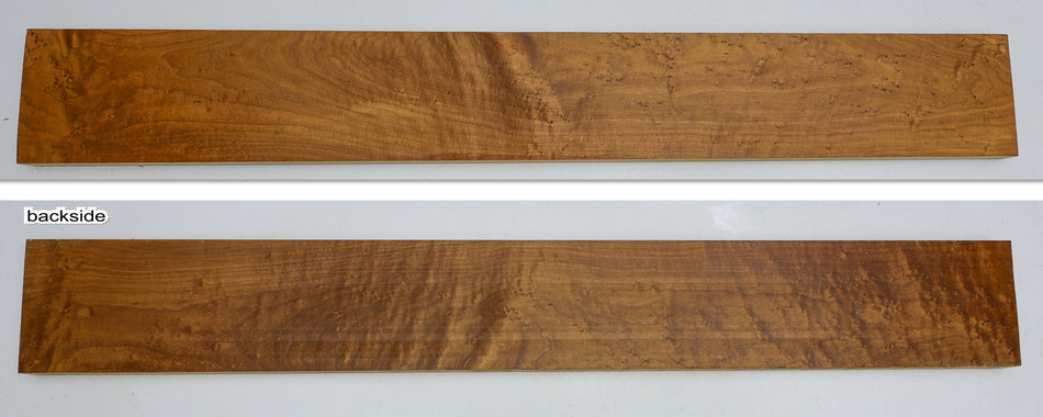 Torrefied Rock Maple Birdseye Neck Blank 0.82" x 4.2" x 31.6" (Great Figure) - Stock# 6-4047