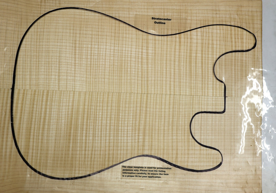 Maple Flame Guitar set, 0.19" thick (HIGH FIGURE) - Stock# 6-4050