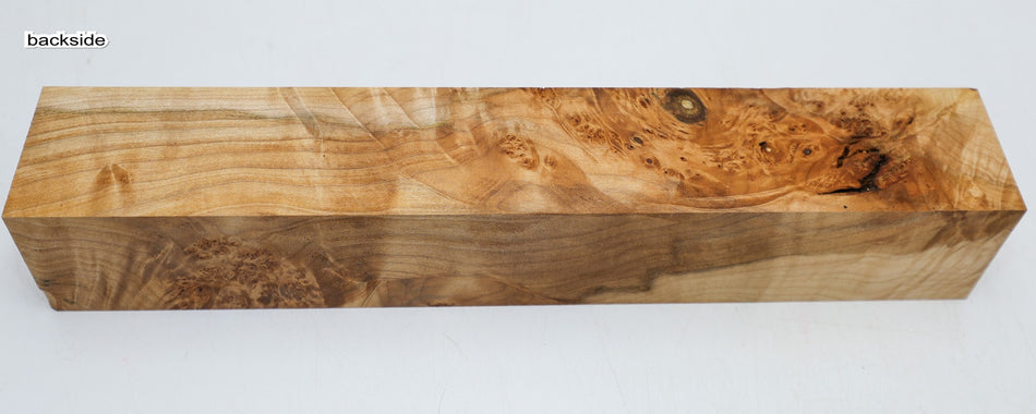 Maple Burl Spindle Square 2.5" x 14.5" long - Stock# 6-4061