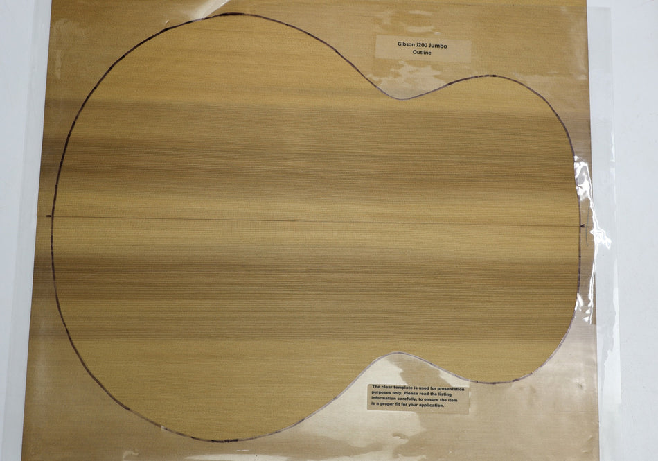 Torrefied Red Cedar Jumbo Guitar Set, 0.155" thick (+Factory) - Stock# 6-4067