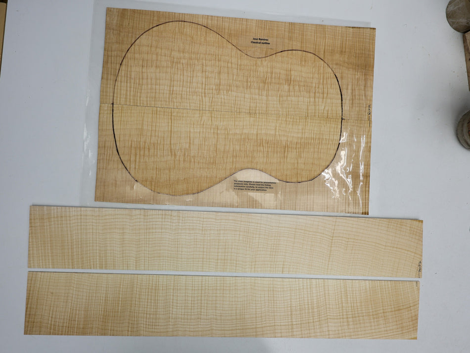 Back & Side set Maple Flame, Classical (HIGH FIGURE 4★) - Stock# 6-4077