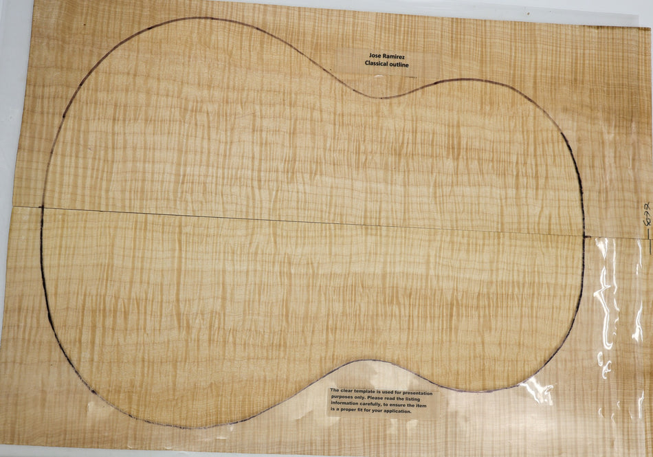 Back & Side set Maple Flame, Classical (HIGH FIGURE 4★) - Stock# 6-4077