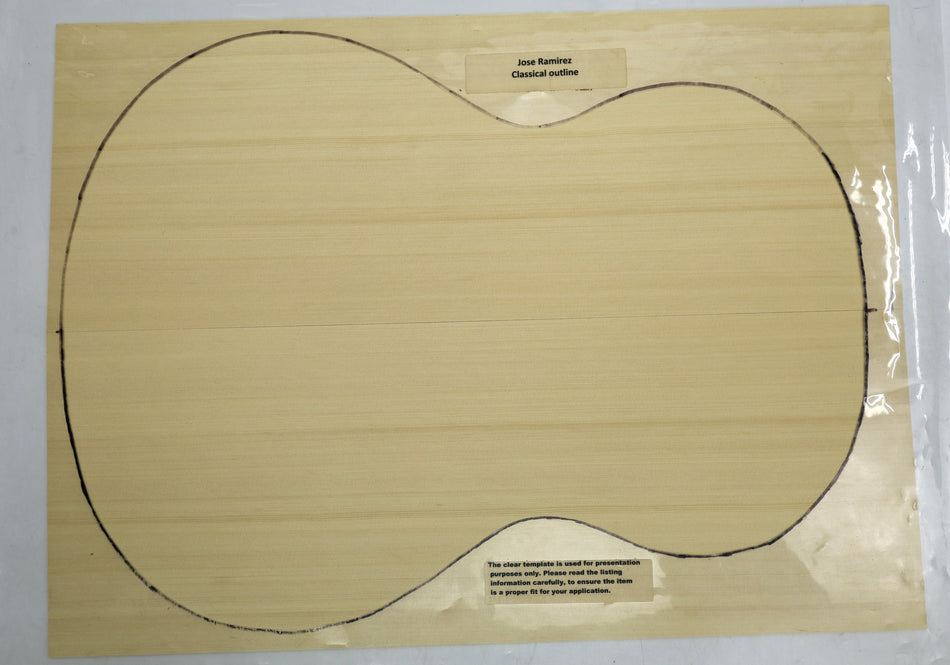 Alaskan Yellow Cedar Classical Guitar Set, 0.15" thick (Standard 3★) - Stock# 6-4080