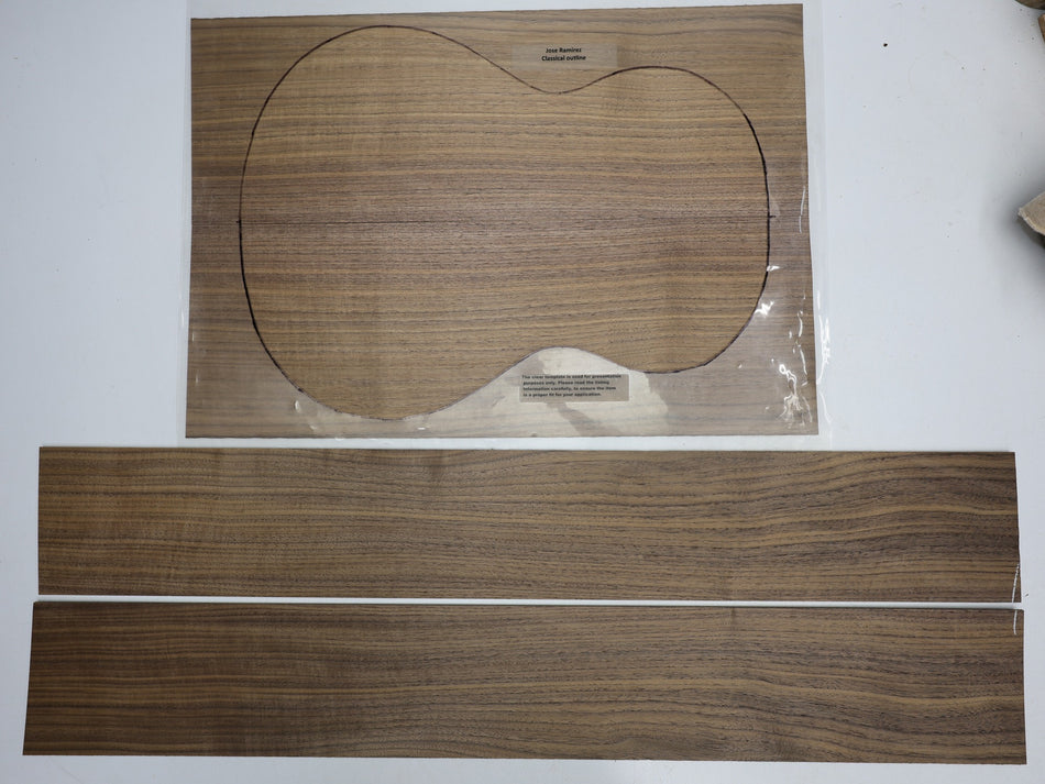 Back & Side set Walnut (Black), Classical - Stock# 6-4095