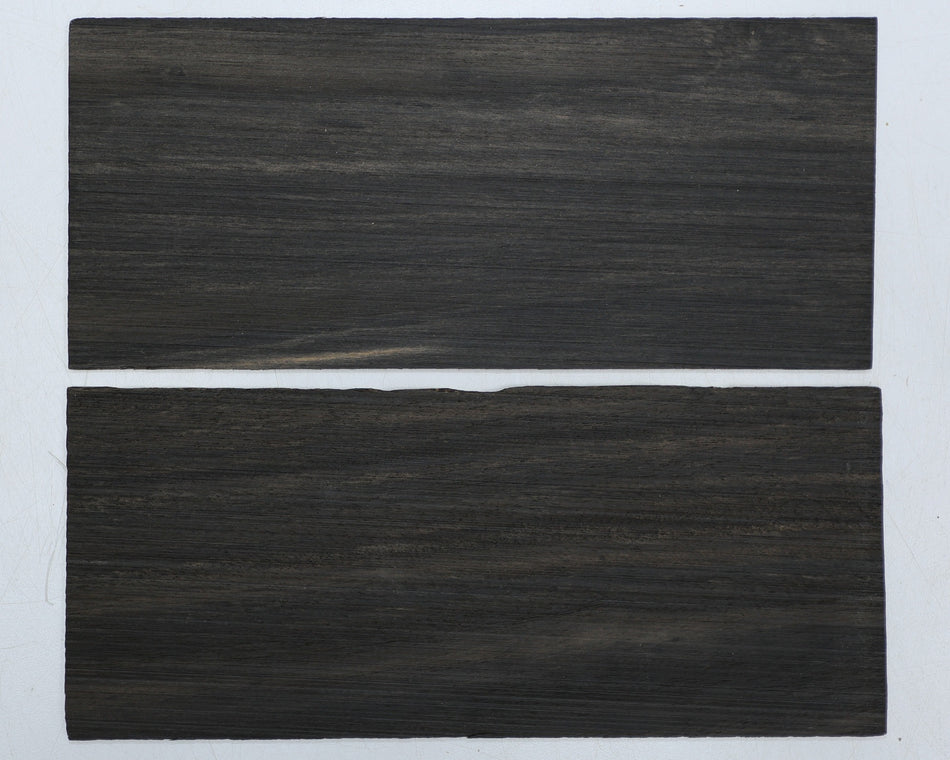 Ebony Headstock, 2 pieces 0.11" x 3.5" x 8" - Stock# 6-4104
