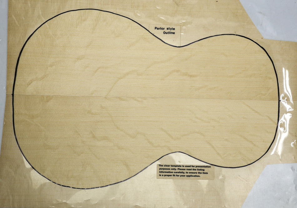 Engelmann Spruce Parlor Guitar Set, 0.15" thick (HIGH FIGURE 4★) - Stock# 6-4119
