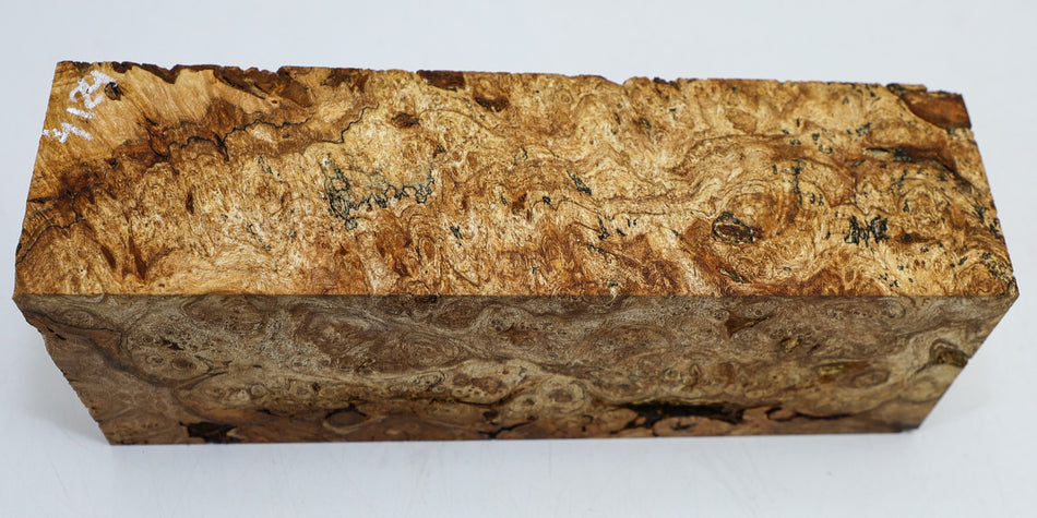 Spalted Maple Spindle 2.85" x 9.2" long - Stock# 6-4124