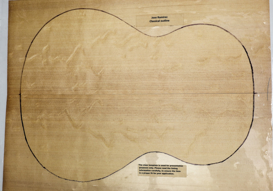 Sitka Spruce Classical Guitar Set, 0.14" thick (BEARCLAW 3A Figure) - Stock# 6-4151