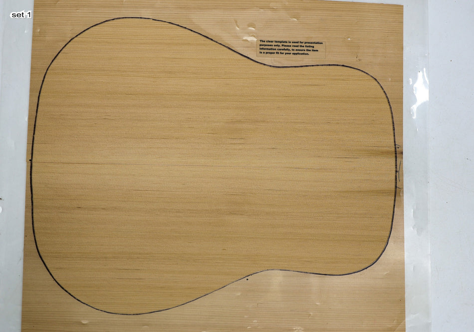 Red Cedar Dreadnought, 2 Guitar Sets 0.135" thick (Factory) - Stock# 6-4153