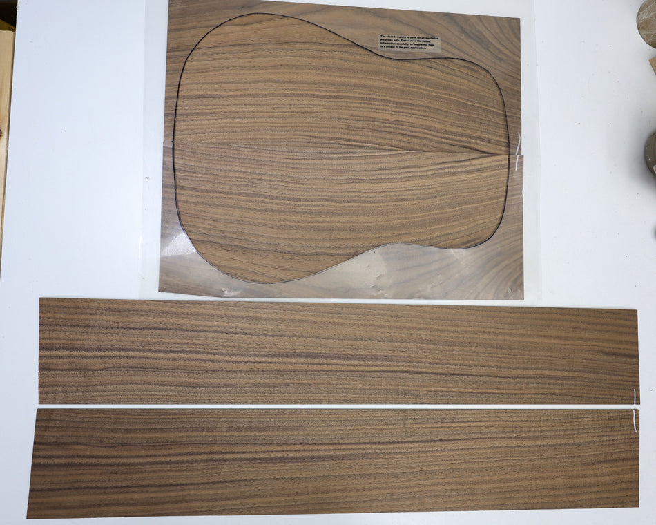 Back & Side set Walnut (Black), Dreadnought - Stock# 6-4159
