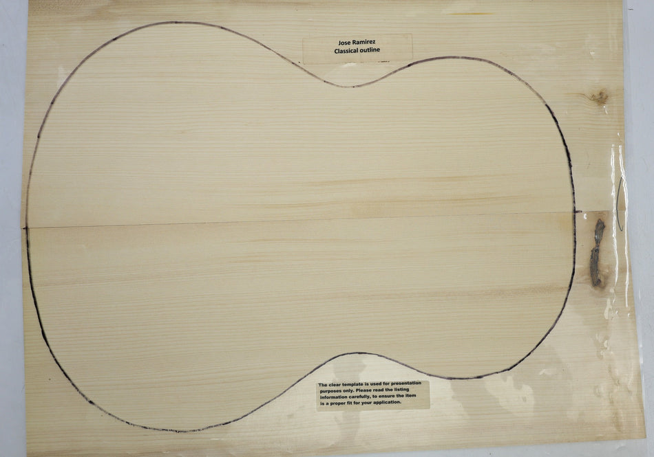 Adirondack Red Spruce Classical Guitar Set, 0.19" thick (Standard) - Stock# 6-4174