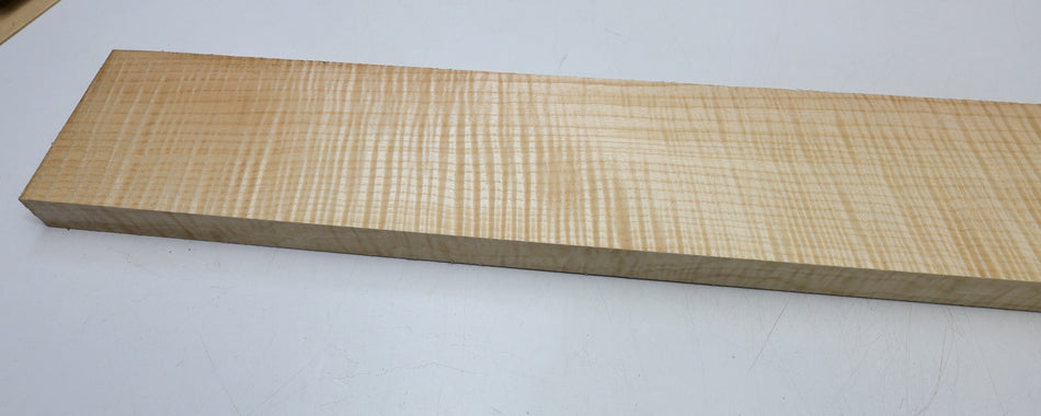 Maple Flame Neck Blank 1" x 4.2" x 34.4" (HIGH FIGURE) - Stock# 6-4181